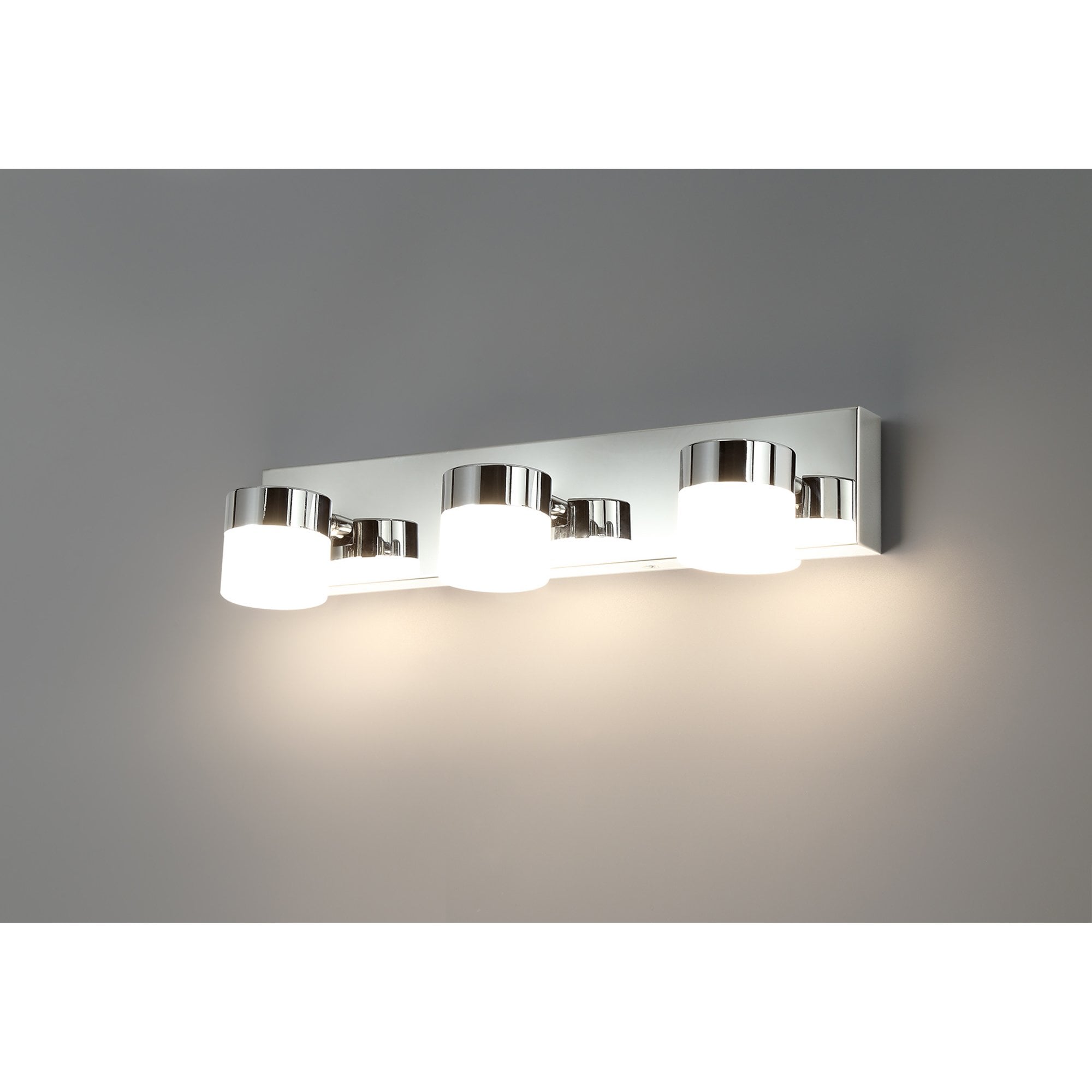 NL77449 Bovan Bathroom Wall Lamp Triple Adjustable LED Polished Chrome