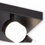 NL82159 Bovan Bathroom LED 4 Light Ceiling Sand Black