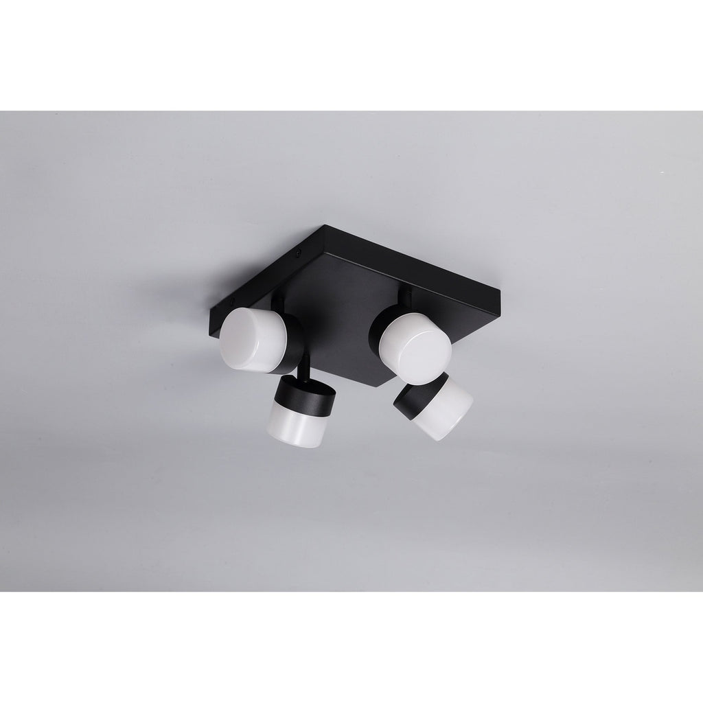 NL82159 Bovan Bathroom LED 4 Light Ceiling Sand Black