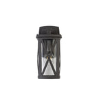 NL77829 Brena Outdoor Down Criss Cross Wall Lamp 1 Light Anthracite/Clear Glass