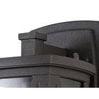NL77829 Brena Outdoor Down Criss Cross Wall Lamp 1 Light Anthracite/Clear Glass