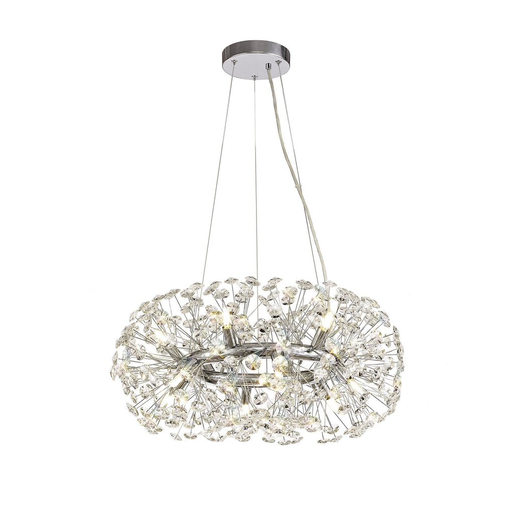 NL73949 Paris Pendant 12 Light Polished Chrome/Crystal