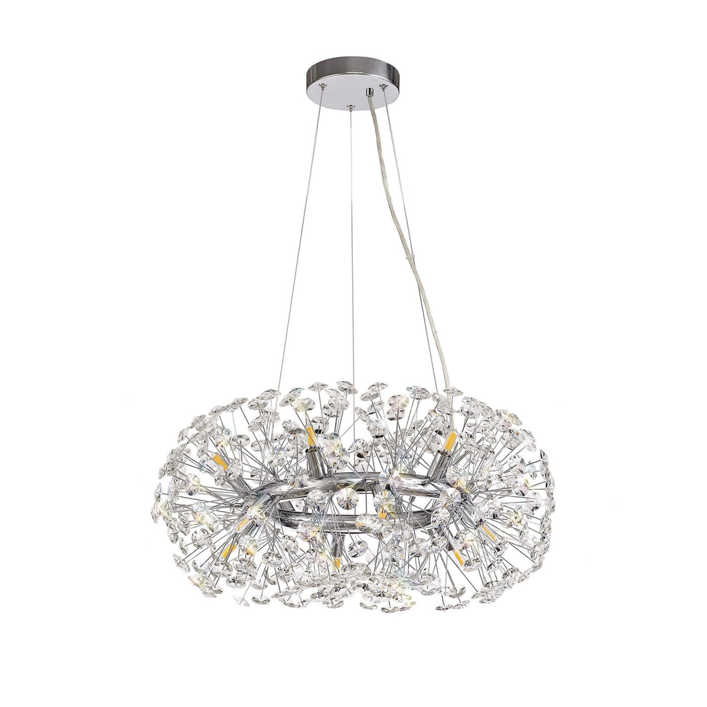 NL73949 Paris Pendant 12 Light Polished Chrome/Crystal