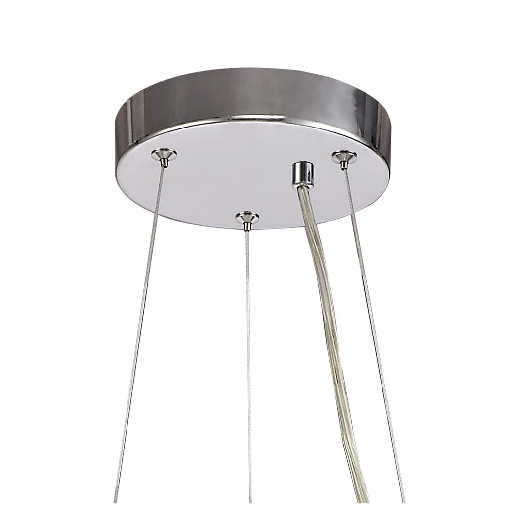 NL73949 Paris Pendant 12 Light Polished Chrome/Crystal