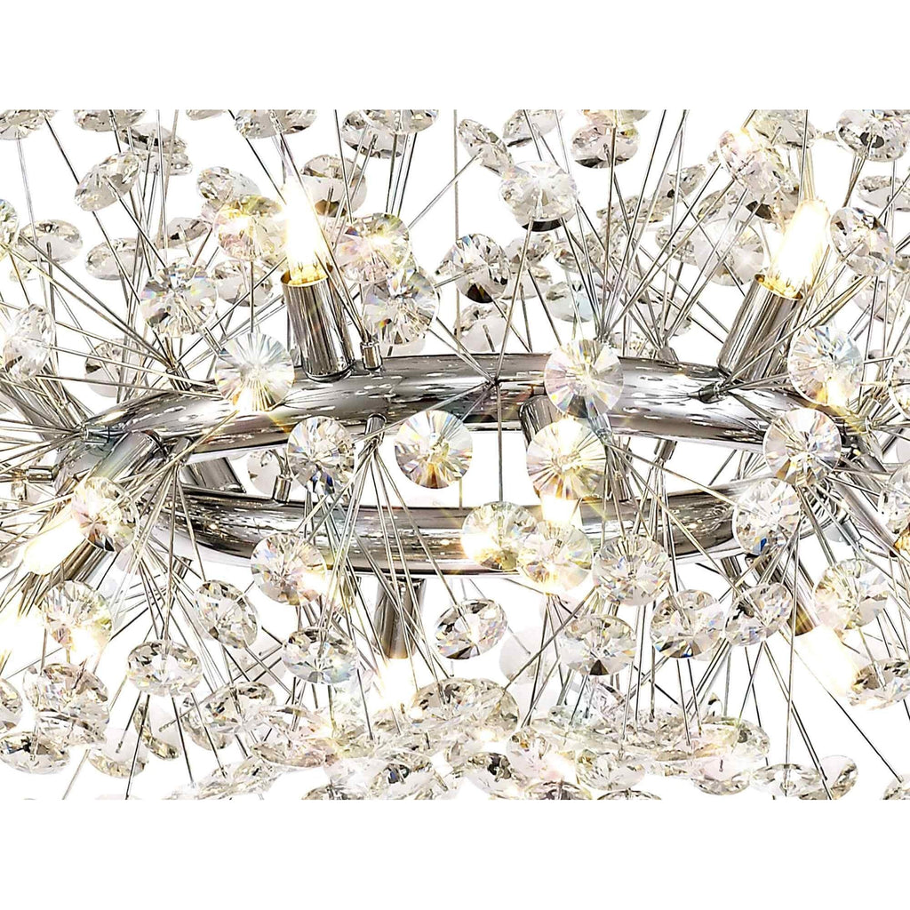 NL73949 Paris Pendant 12 Light Polished Chrome/Crystal