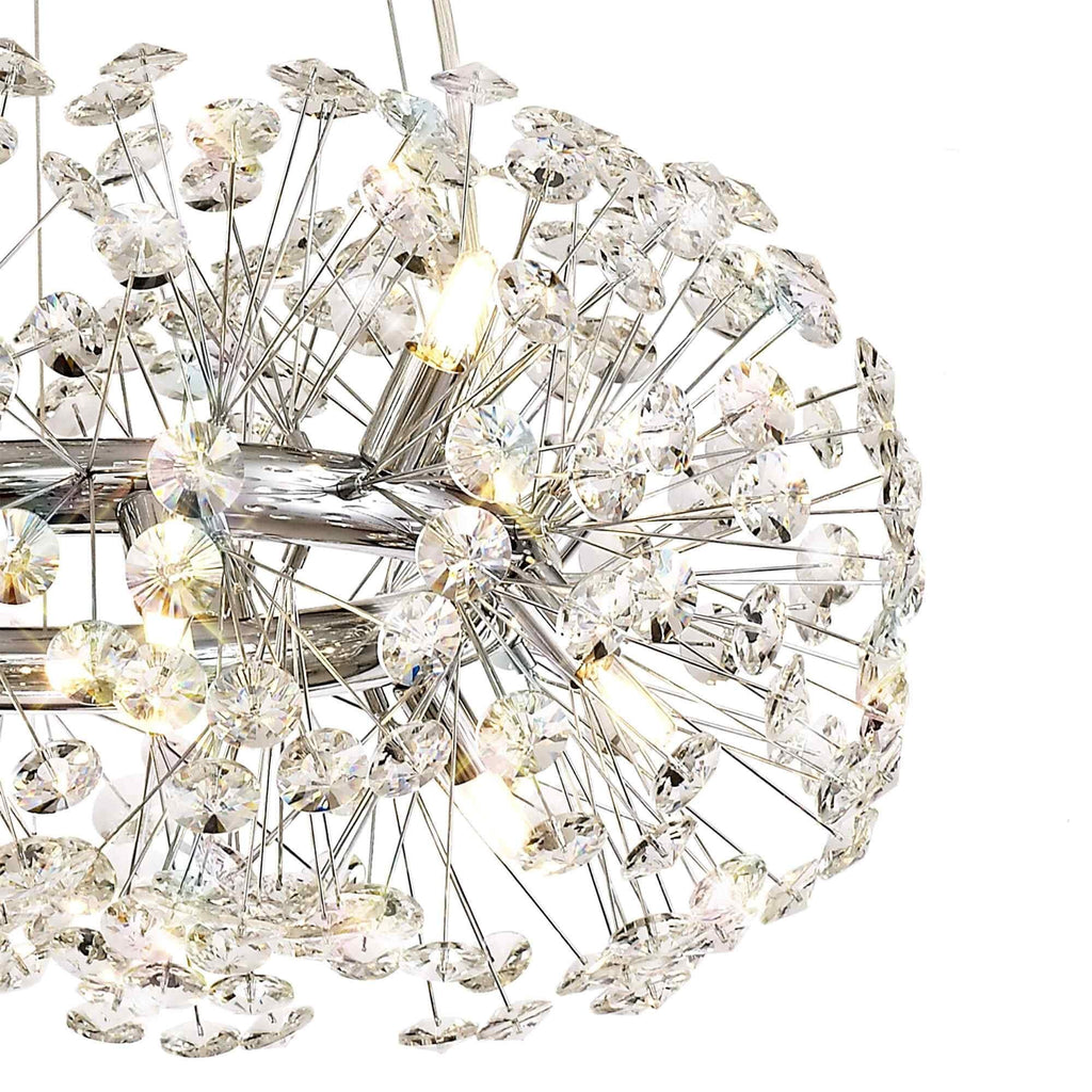 NL73949 Paris Pendant 12 Light Polished Chrome/Crystal