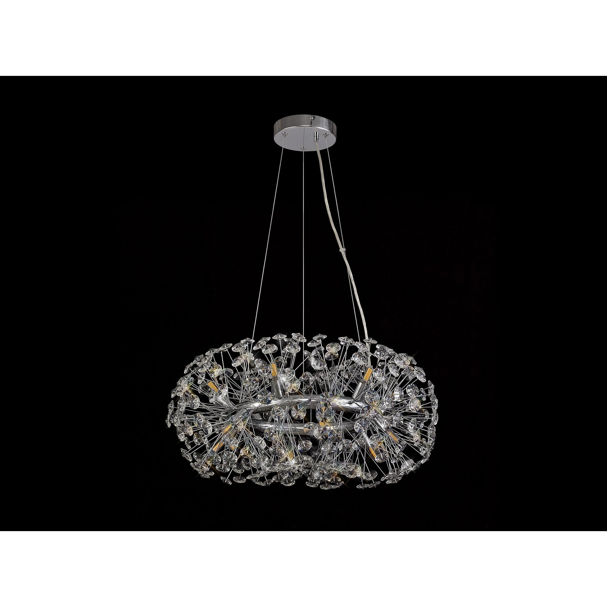 NL73949 Paris Pendant 12 Light Polished Chrome/Crystal