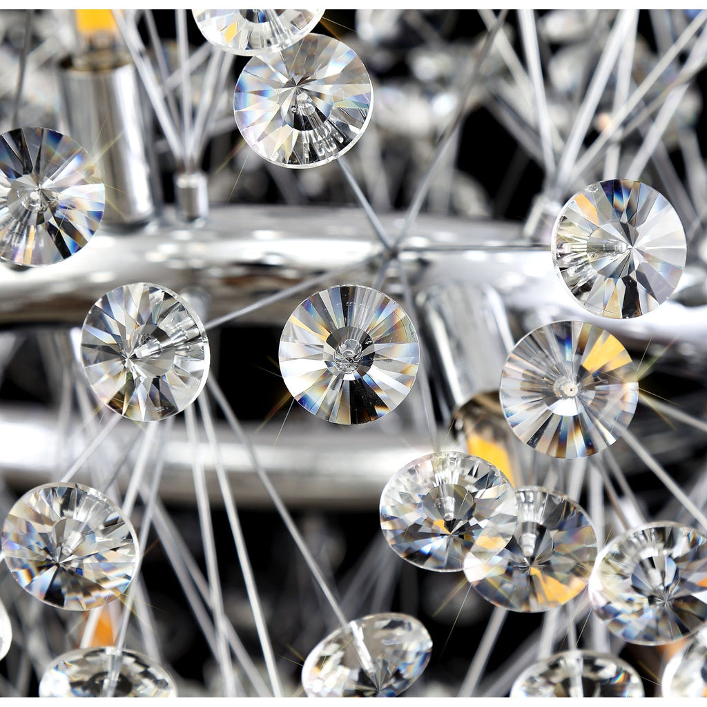 NL73949 Paris Pendant 12 Light Polished Chrome/Crystal