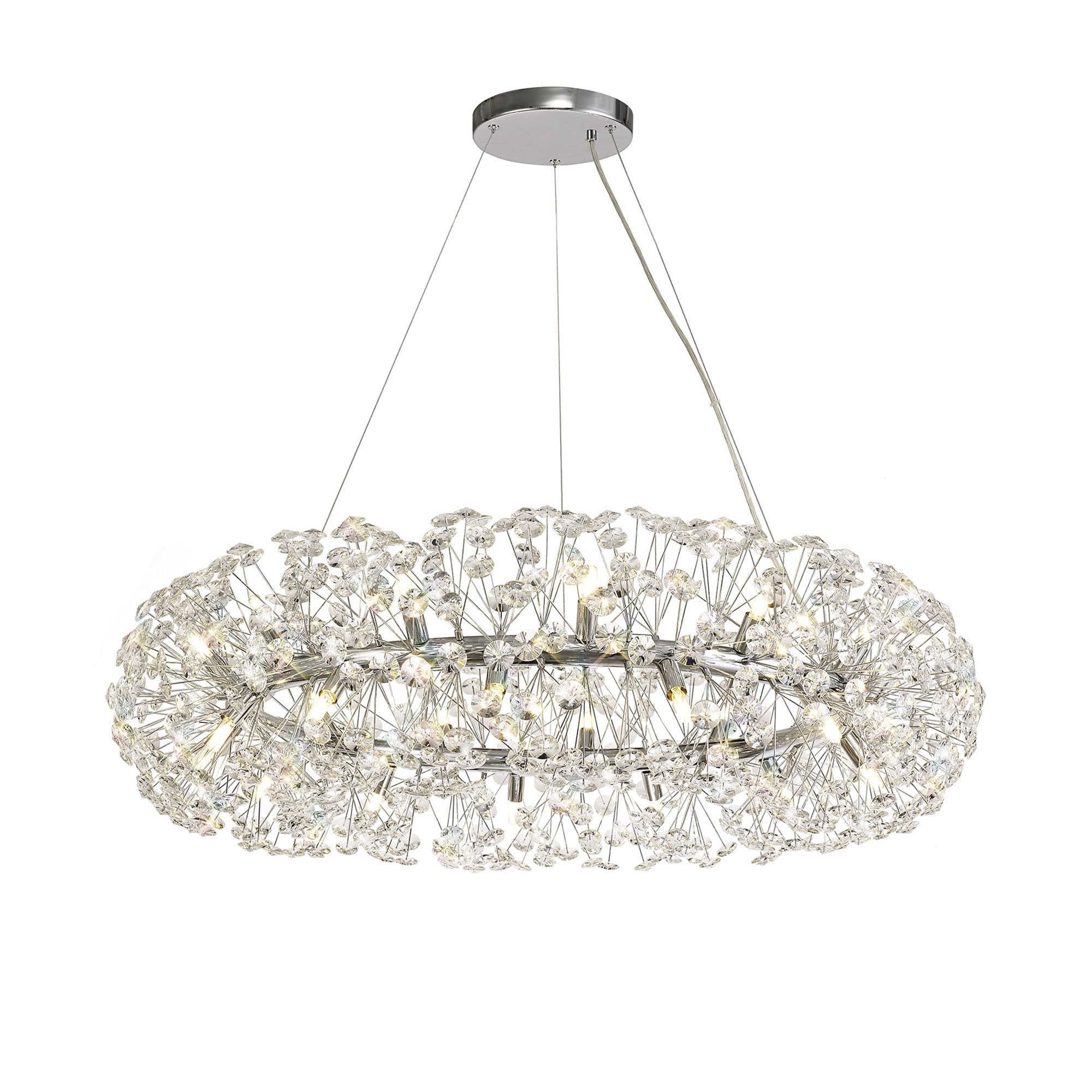 NL73969 Paris Pendant 26 Light Polished Chrome/Crystal