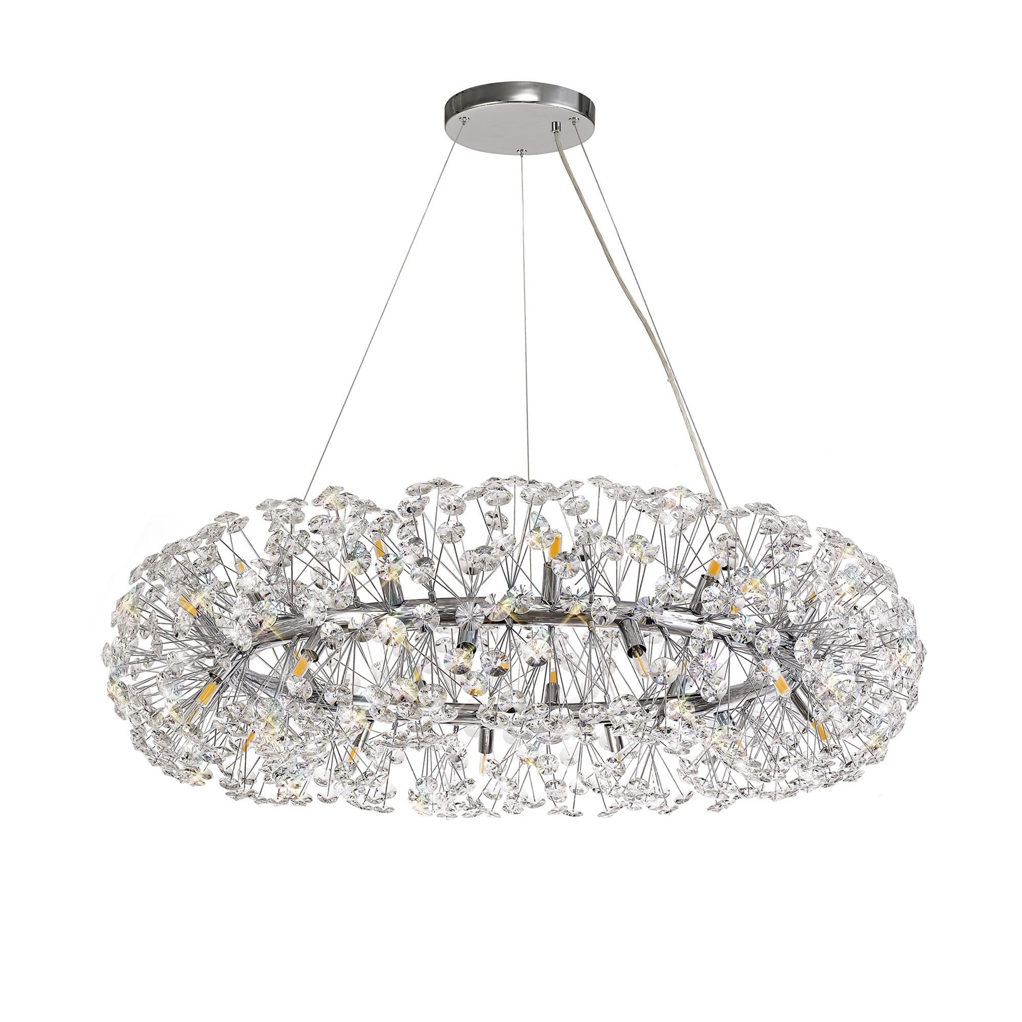 NL73969 Paris Pendant 26 Light Polished Chrome/Crystal