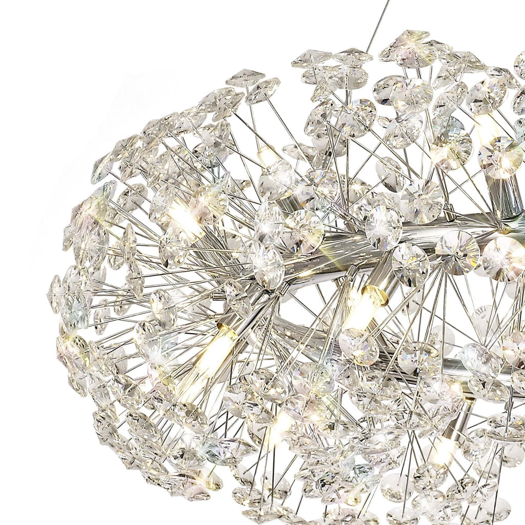 NL73969 Paris Pendant 26 Light Polished Chrome/Crystal