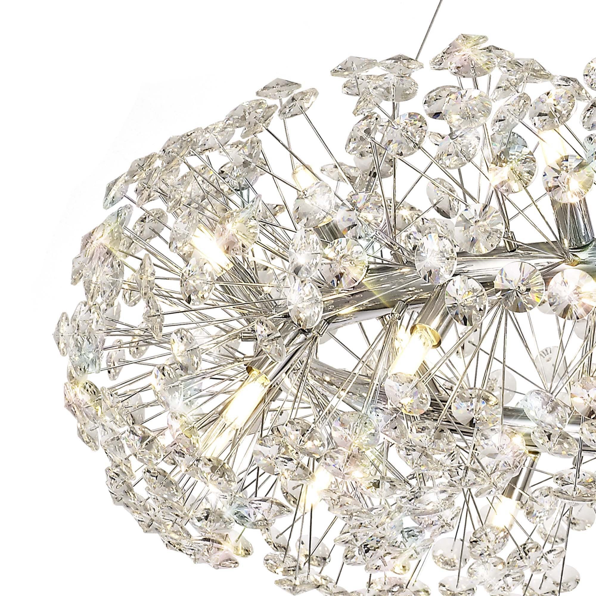 NL73969 Paris Pendant 26 Light Polished Chrome/Crystal