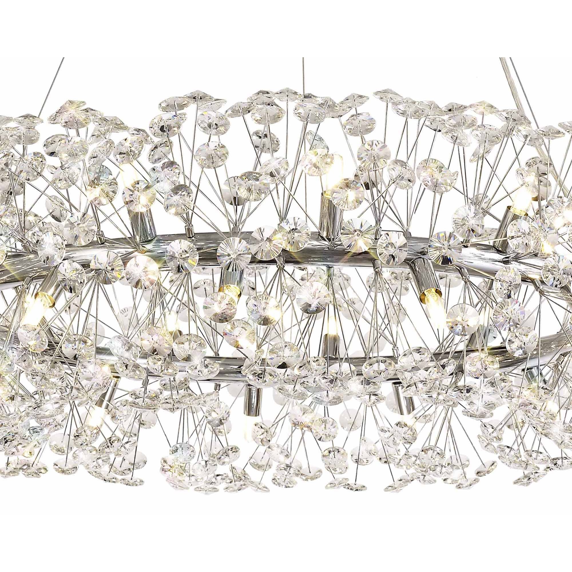 NL73969 Paris Pendant 26 Light Polished Chrome/Crystal