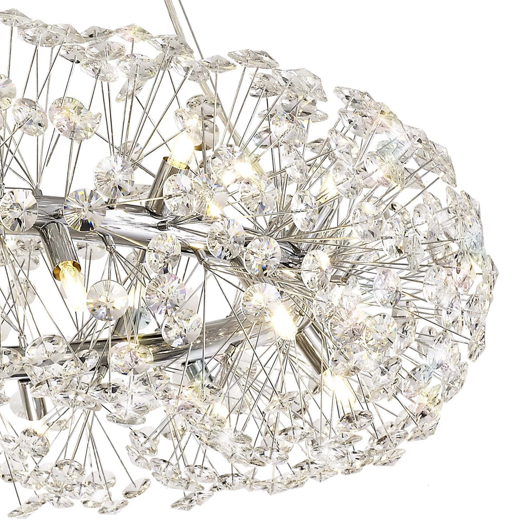 NL73969 Paris Pendant 26 Light Polished Chrome/Crystal