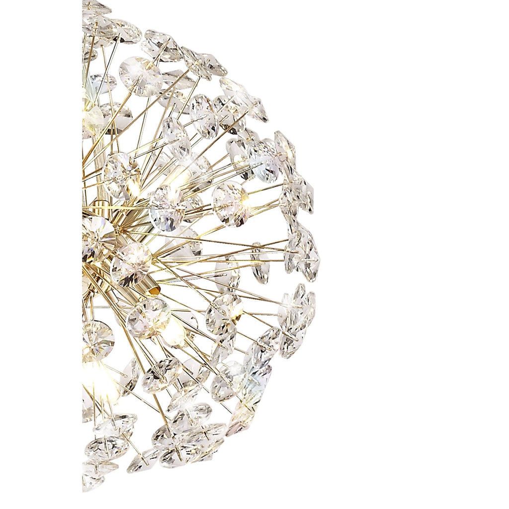NL73979 Paris Pendant 12 Light French Gold/Crystal