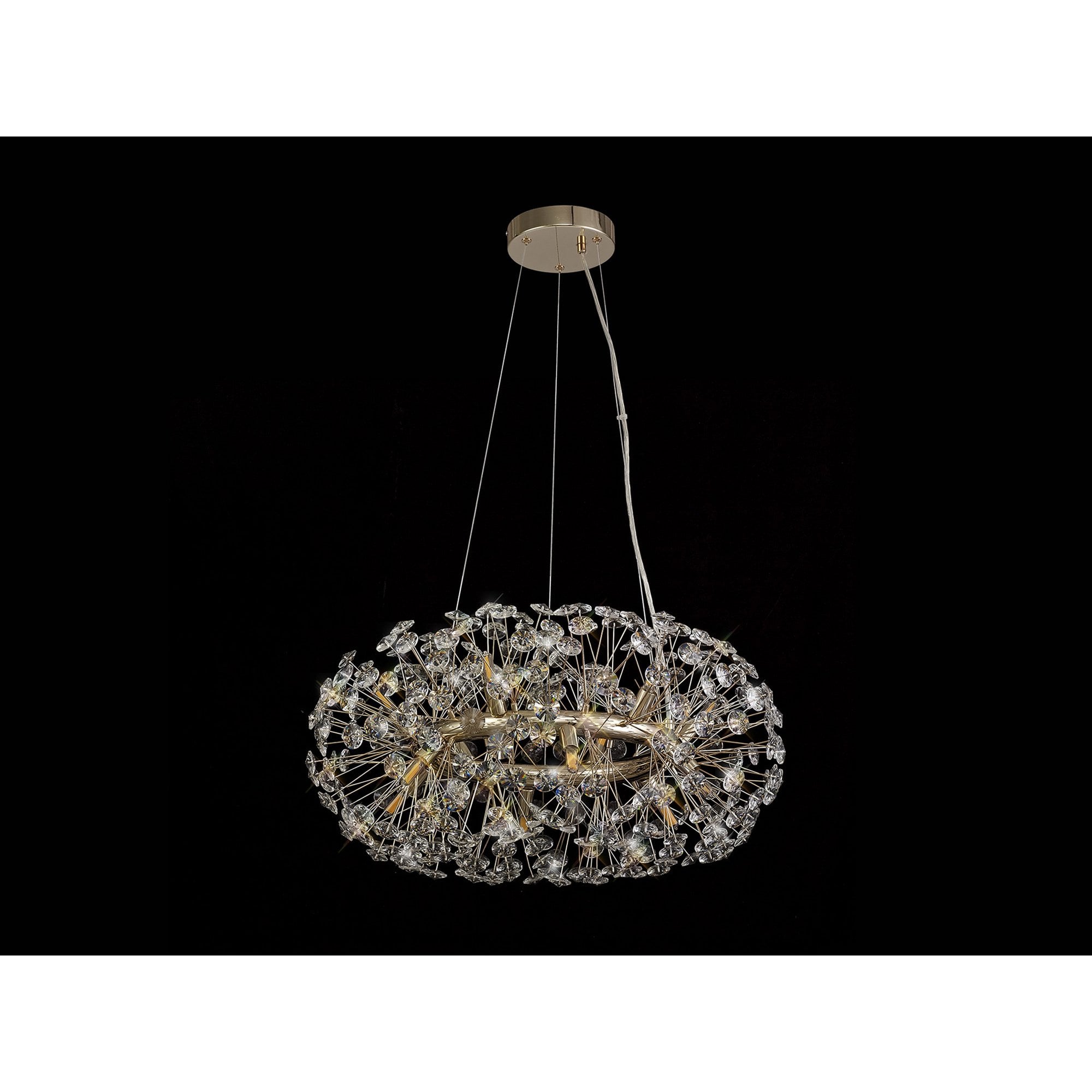 NL73979 Paris Pendant 12 Light French Gold/Crystal