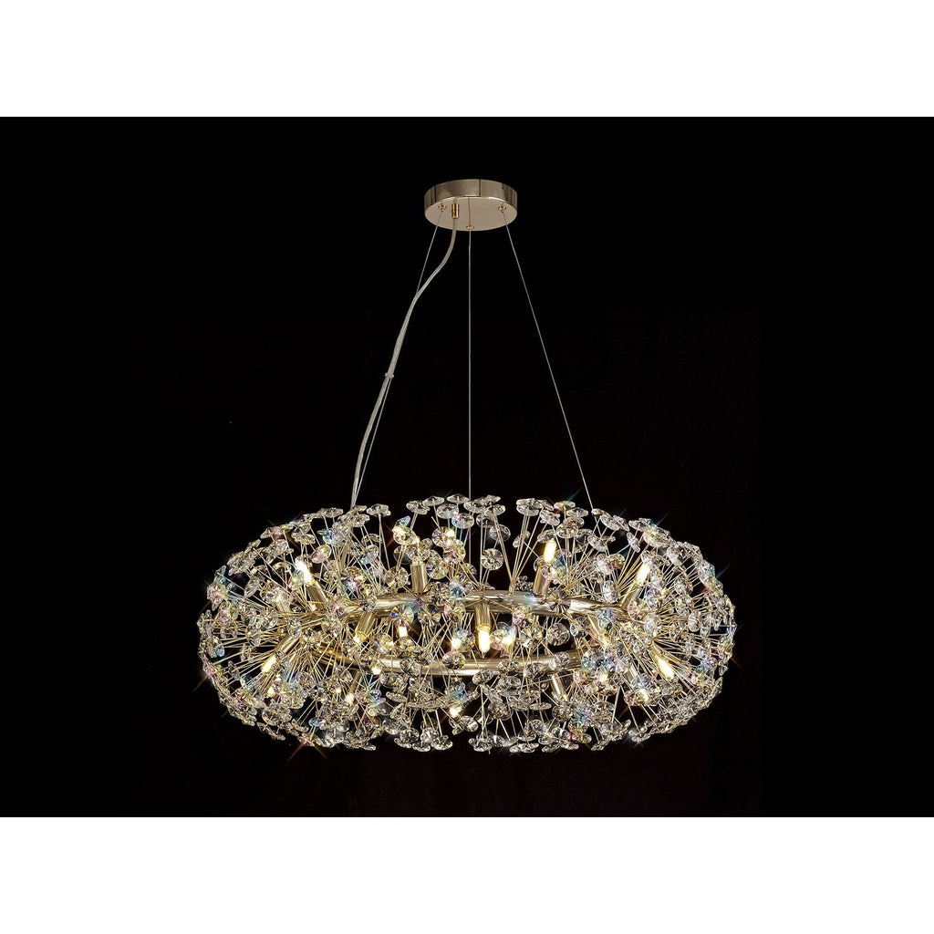 NL73989 Paris Pendant 20 Light French Gold/Crystal