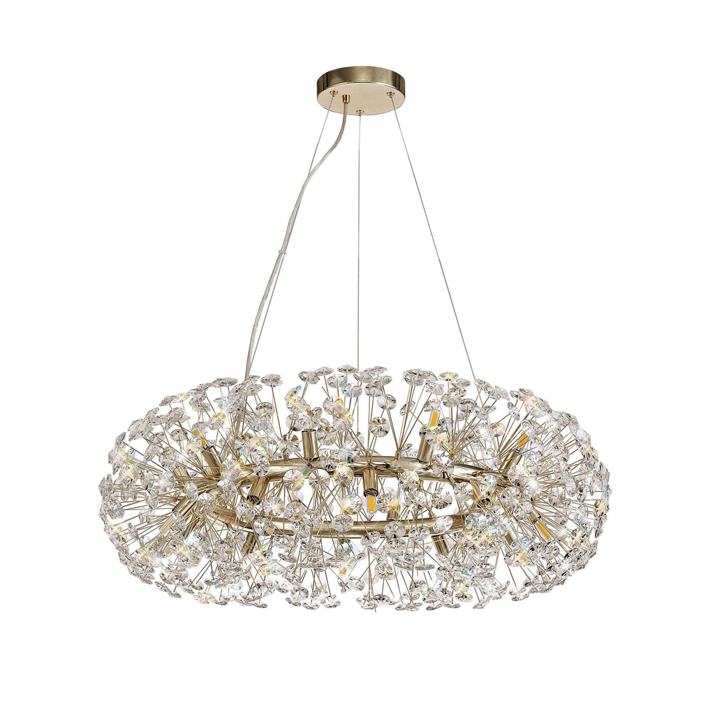 NL73989 Paris Pendant 20 Light French Gold/Crystal