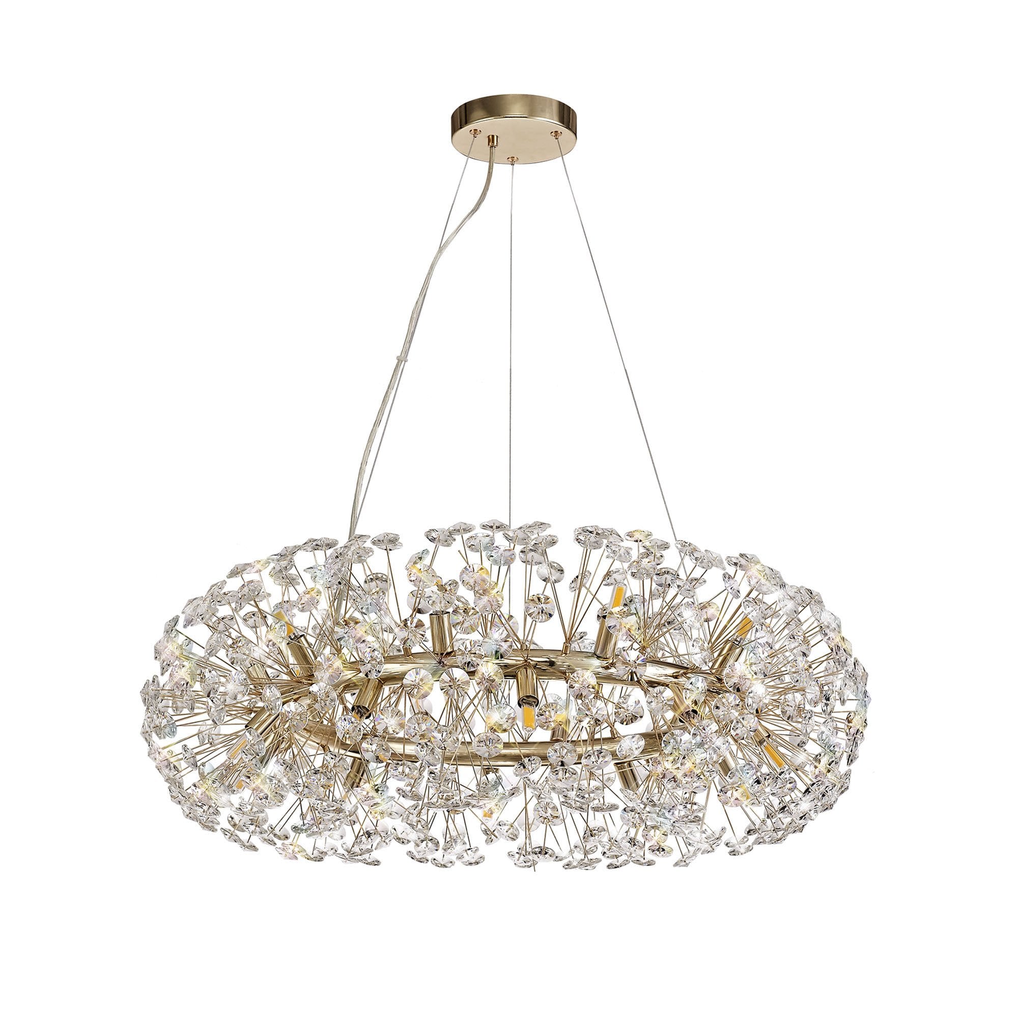 NL73989 Paris Pendant 20 Light French Gold/Crystal