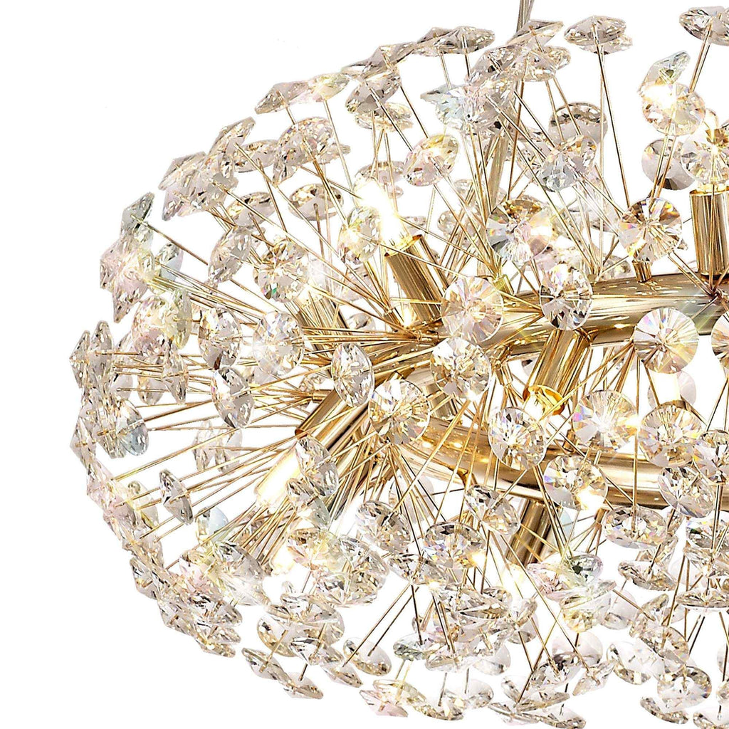 NL73989 Paris Pendant 20 Light French Gold/Crystal