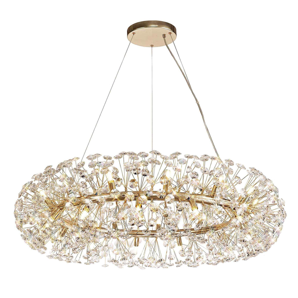 NL73999 Paris Pendant 26 Light French Gold/Crystal