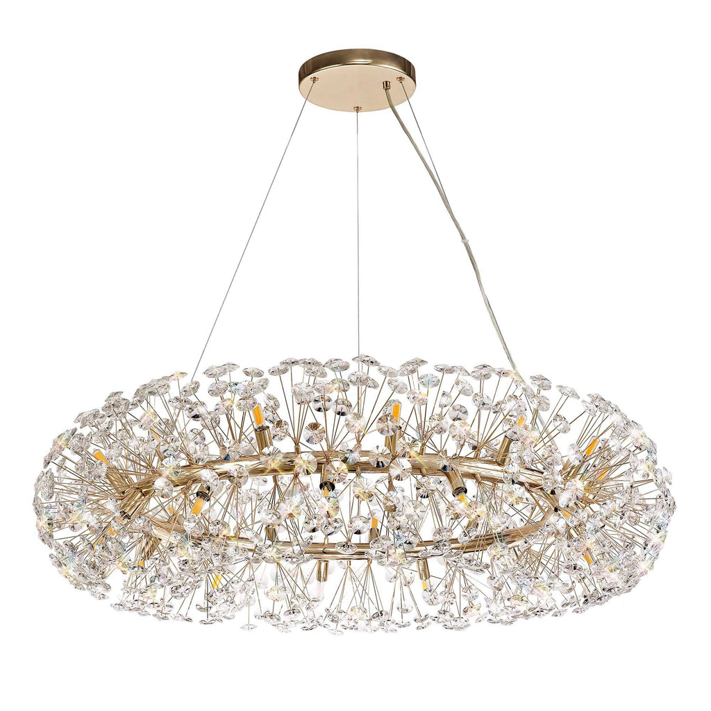 NL73999 Paris Pendant 26 Light French Gold/Crystal