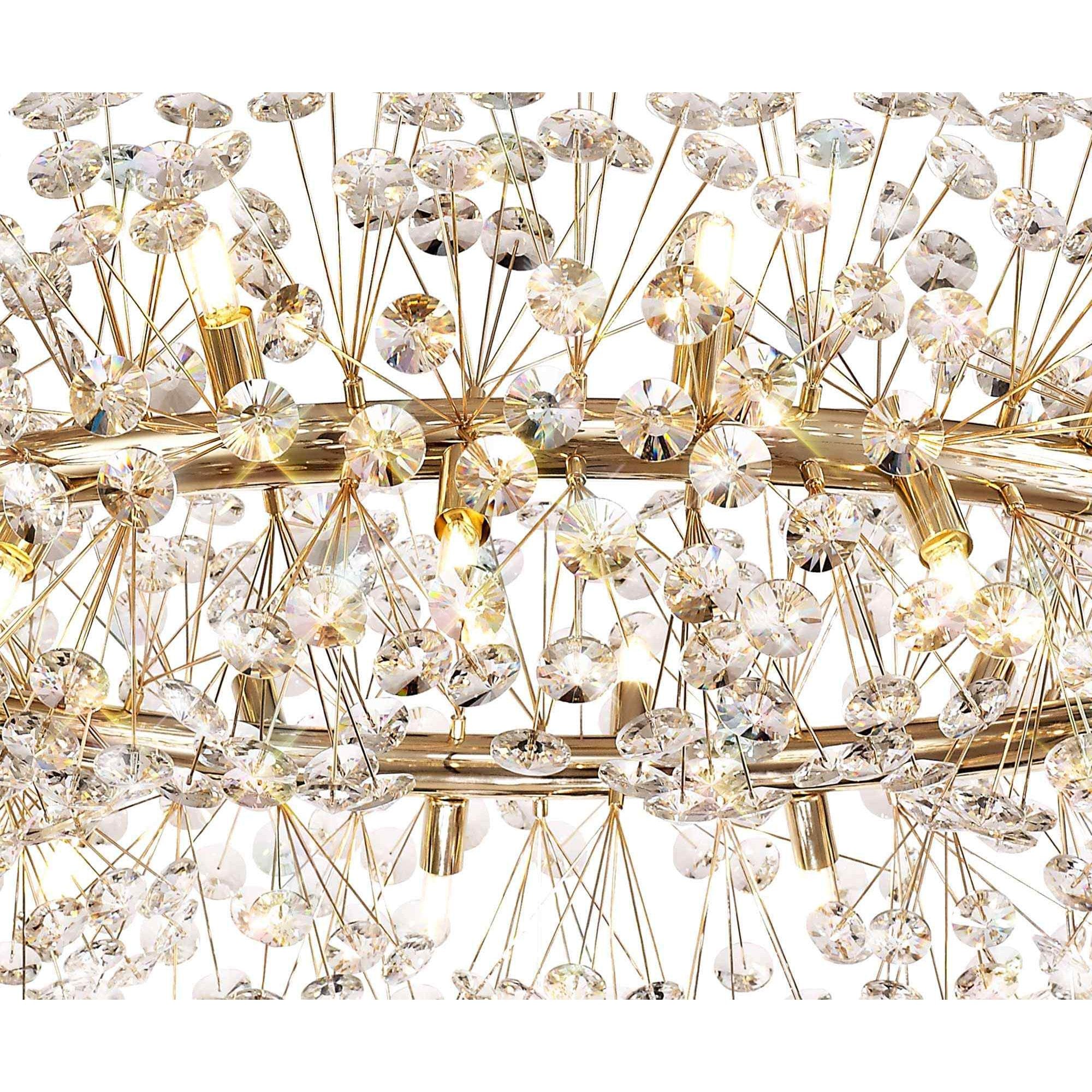 NL73999 Paris Pendant 26 Light French Gold/Crystal