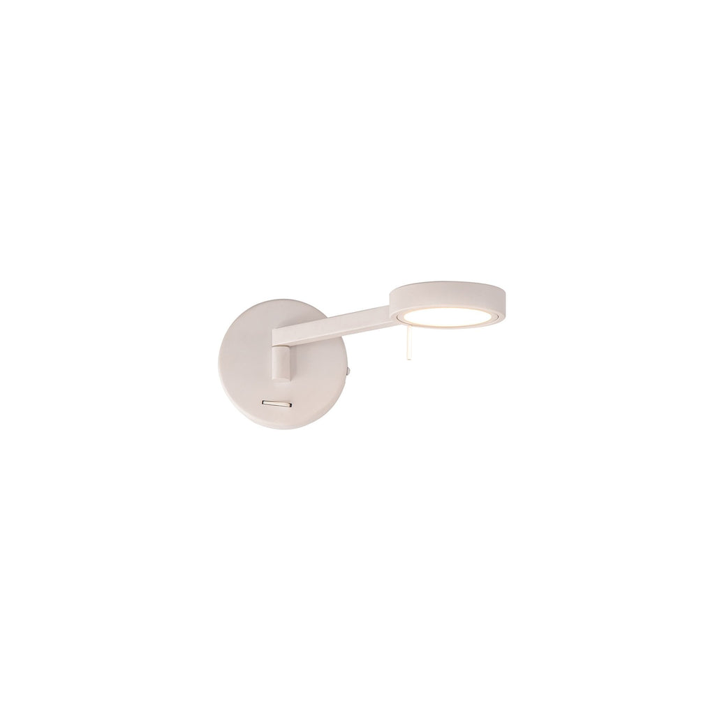 NL77969 Burlon Adjustable Wall Lamp / Reader LED Sand White