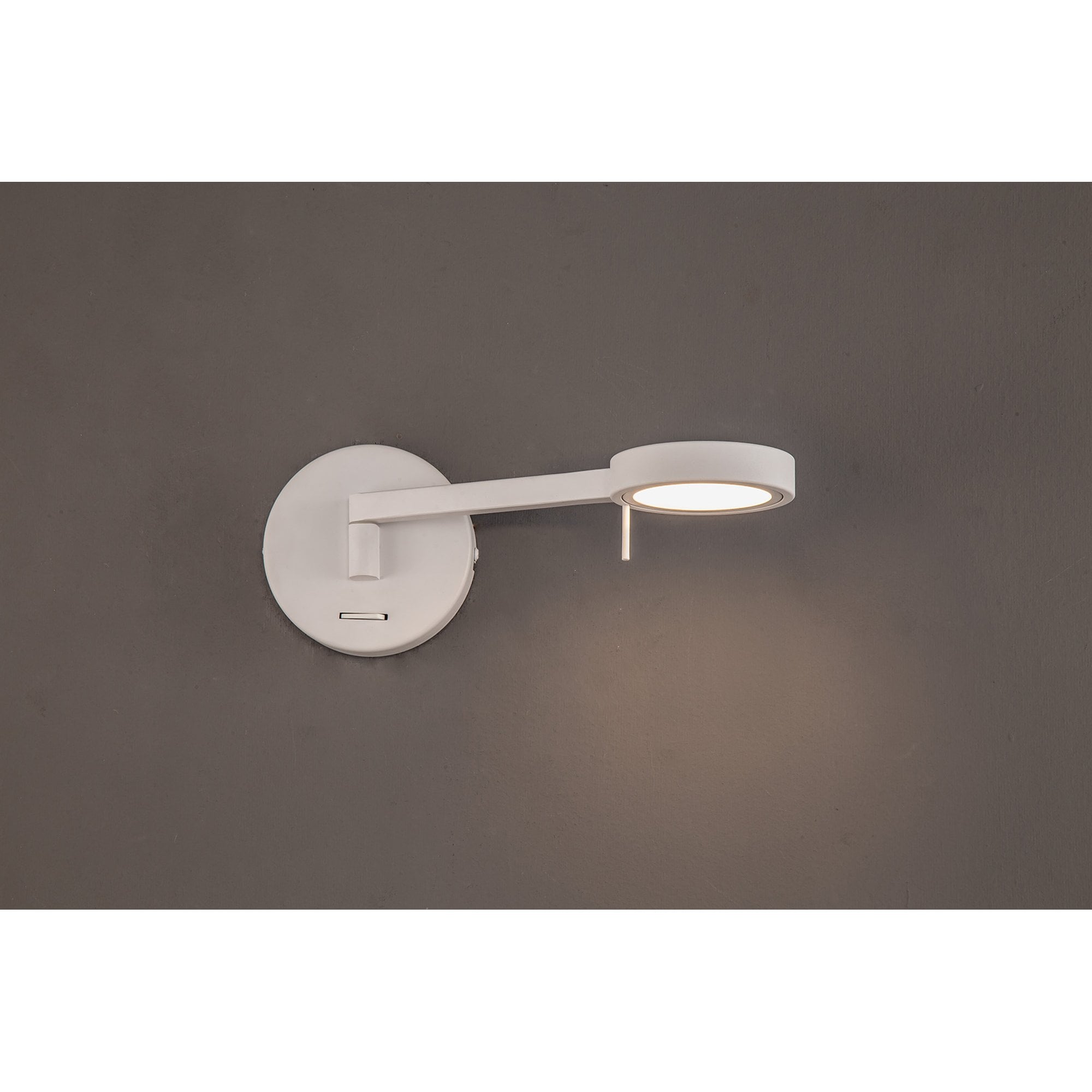 NL77969 Burlon Adjustable Wall Lamp / Reader LED Sand White