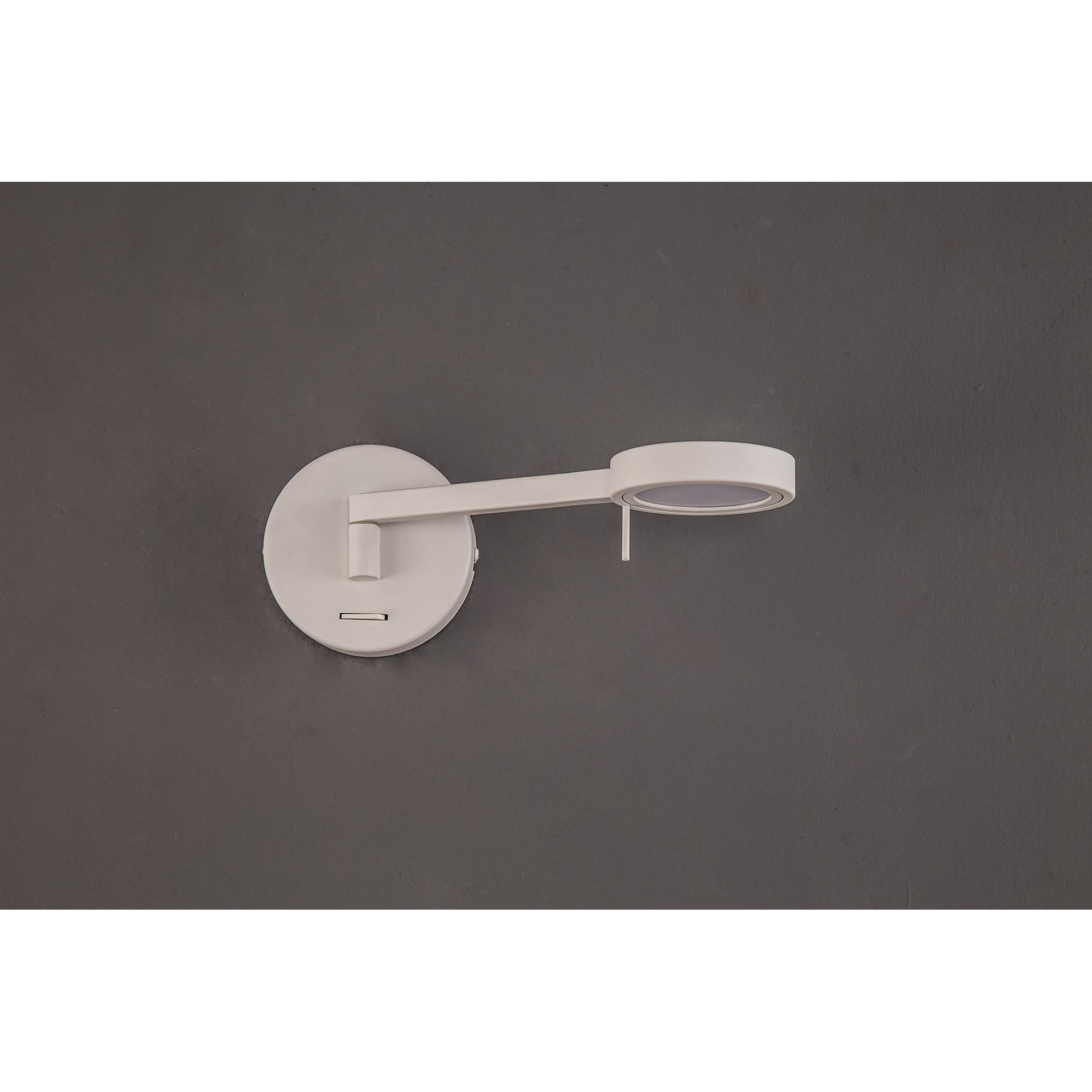 NL77969 Burlon Adjustable Wall Lamp / Reader LED Sand White