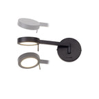 NL77979 Burlon Adjustable Wall Lamp / Reader LED Sand Black