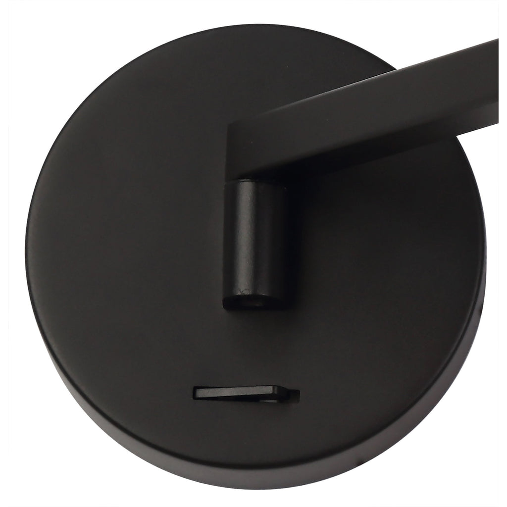 NL77979 Burlon Adjustable Wall Lamp / Reader LED Sand Black