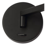NL77979 Burlon Adjustable Wall Lamp / Reader LED Sand Black