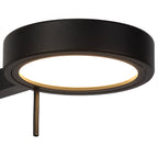 NL77979 Burlon Adjustable Wall Lamp / Reader LED Sand Black