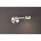 NL77989 Burlon Adjustable Wall Lamp / Reader LED Satin Nickel