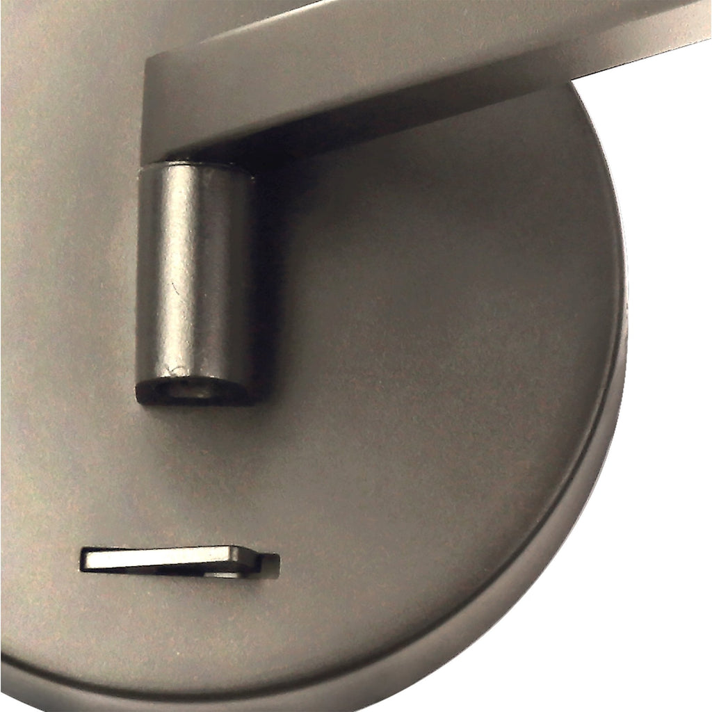 NL77989 Burlon Adjustable Wall Lamp / Reader LED Satin Nickel