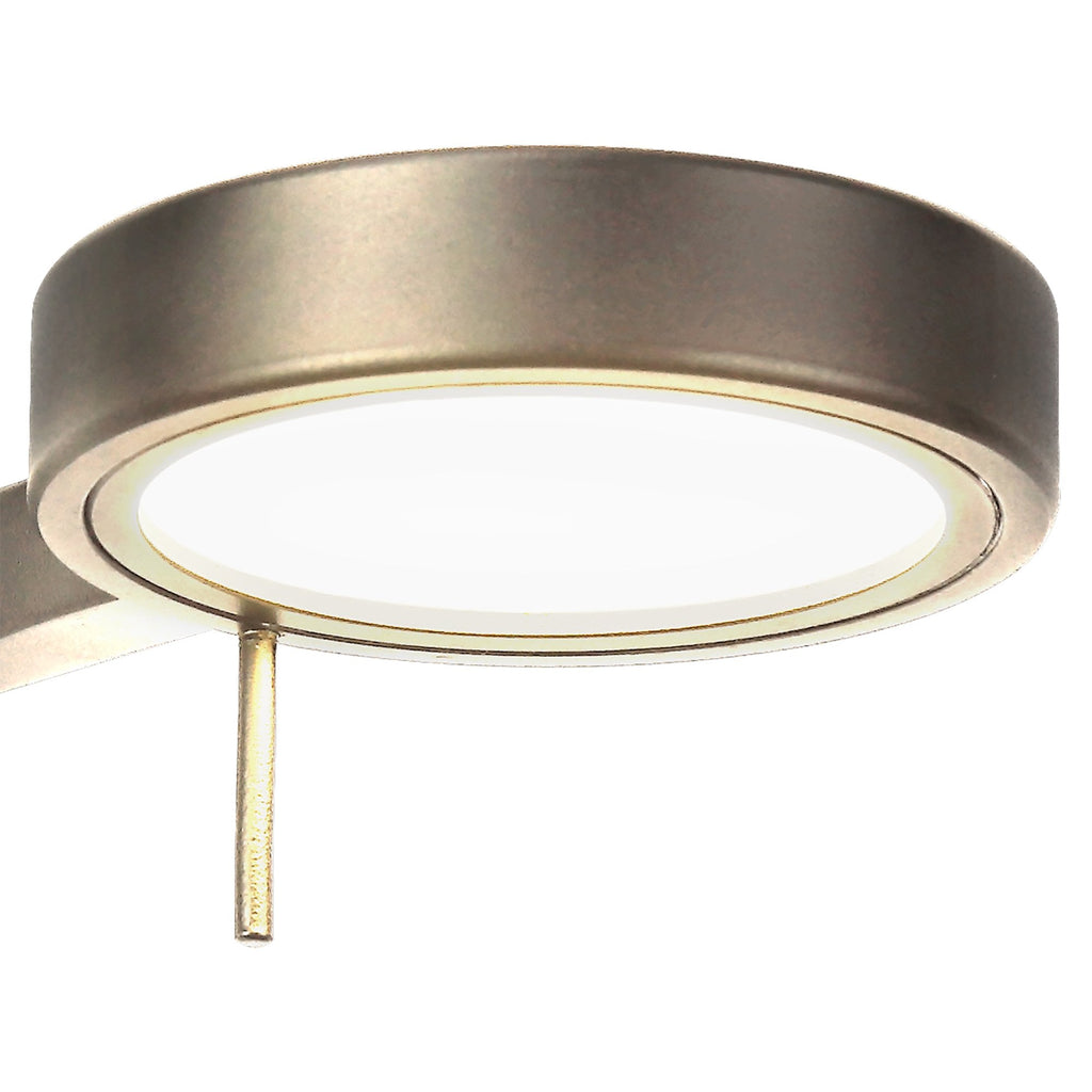 NL77989 Burlon Adjustable Wall Lamp / Reader LED Satin Nickel