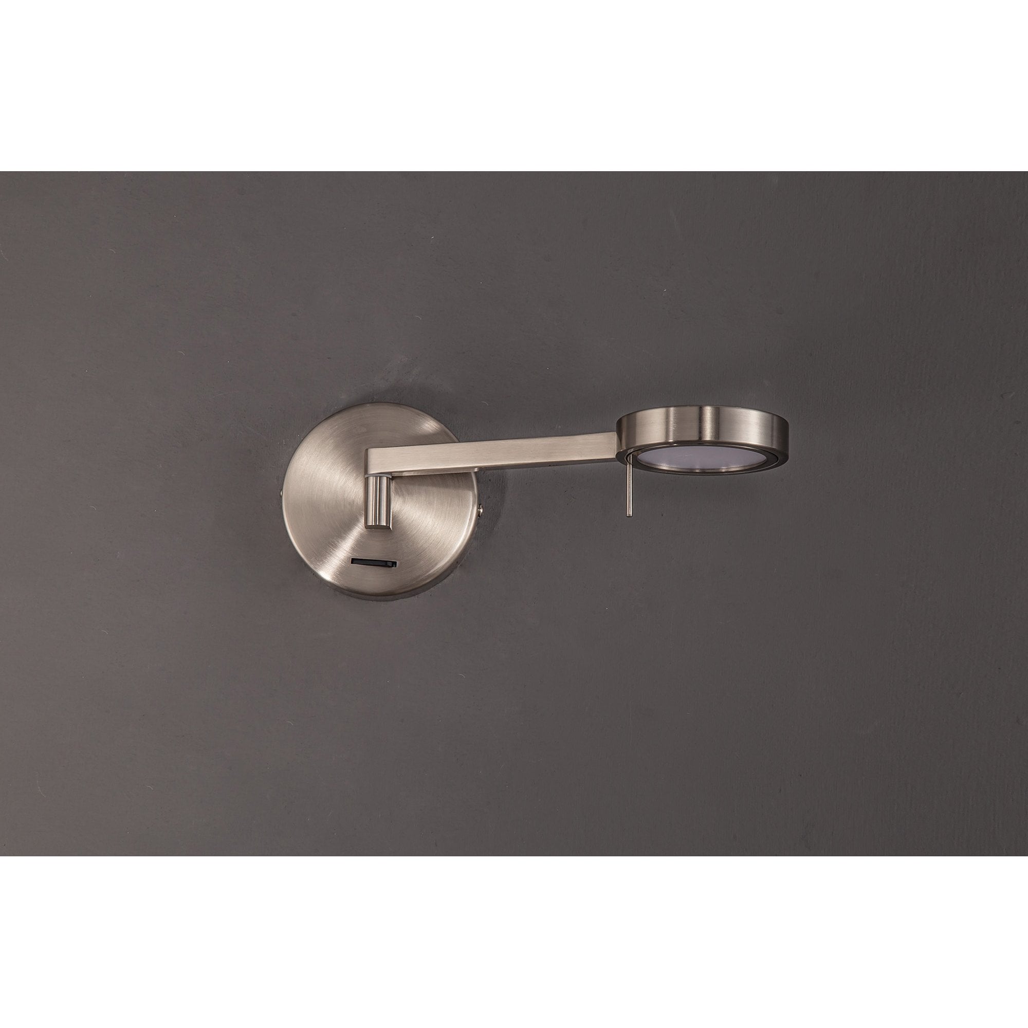 NL77989 Burlon Adjustable Wall Lamp / Reader LED Satin Nickel