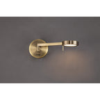 NL77999 Burlon Swing Arm Wall Lamp / Reader LED Antique Brass