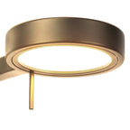 NL77999 Burlon Swing Arm Wall Lamp / Reader LED Antique Brass