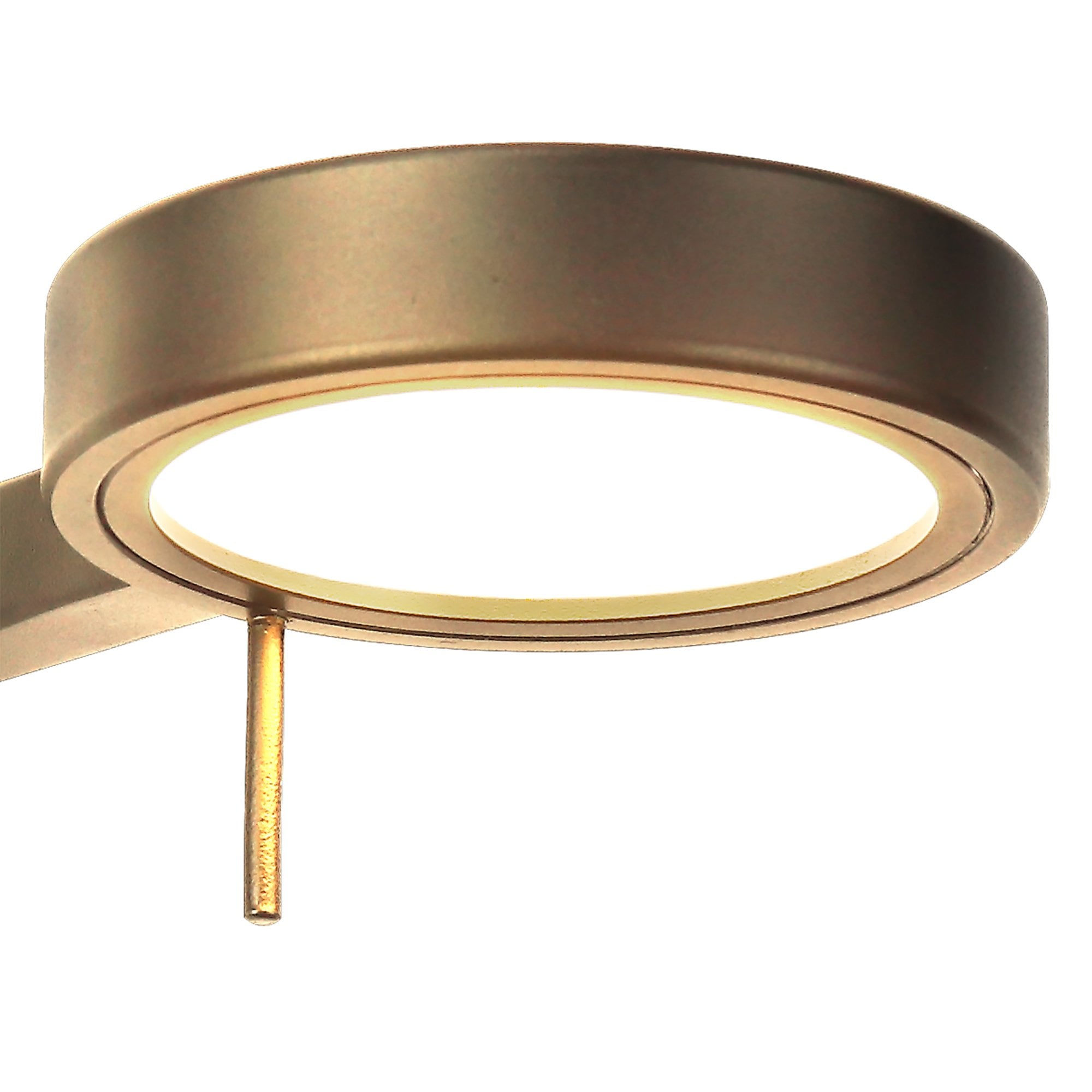 NL77999 Burlon Swing Arm Wall Lamp / Reader LED Antique Brass
