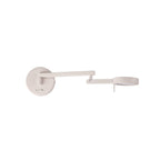 NL78009 Burlon Adjustable Swing Arm Wall Lamp / Reader LED Sand White