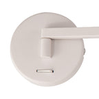 NL78009 Burlon Adjustable Swing Arm Wall Lamp / Reader LED Sand White