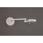 NL78009 Burlon Adjustable Swing Arm Wall Lamp / Reader LED Sand White