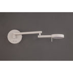 NL78009 Burlon Adjustable Swing Arm Wall Lamp / Reader LED Sand White