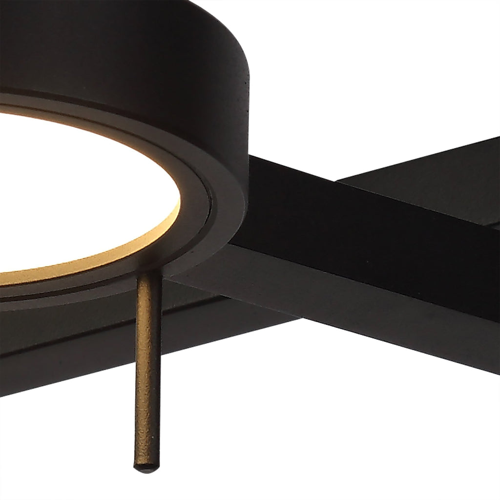 NL78019 Burlon Adjustable Swing Arm Wall Lamp / Reader LED Sand Black
