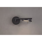NL78019 Burlon Adjustable Swing Arm Wall Lamp / Reader LED Sand Black