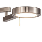 NL78029 Burlon Adjustable Swing Arm Wall Lamp / Reader LED Satin Nickel