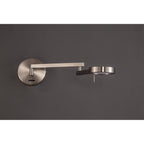 NL78029 Burlon Adjustable Swing Arm Wall Lamp / Reader LED Satin Nickel