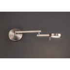 NL78029 Burlon Adjustable Swing Arm Wall Lamp / Reader LED Satin Nickel